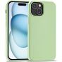 Handyhülle für Apple iPhone 15 Plus Silikon Case Matcha Grün