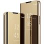 Spiegel Hülle für Samsung Galaxy S25 Flipcase - Gold