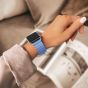 Wendearmband für Apple Watch - Hellblau Weiß