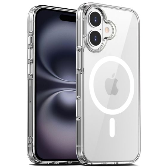 Durchsichtige Handyhülle für iPhone 16 Hülle Case Transparent MagSafe kompatibel