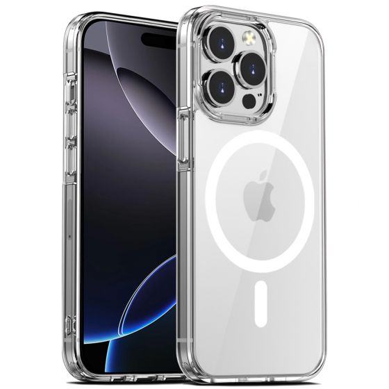 Durchsichtige Handyhülle für iPhone 16 Pro Hülle Case Transparent MagSafe kompatibel