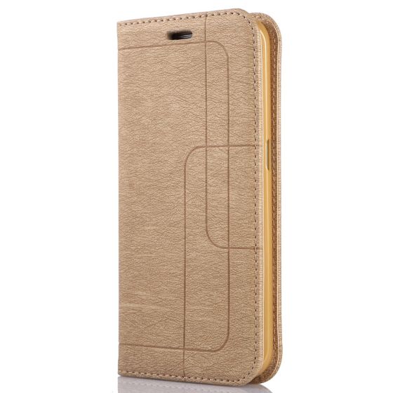 Handytasche für Galaxy S5 Flipcase in Gold | Versandkostenfrei