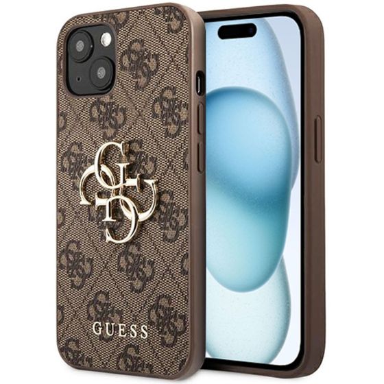 Guess Handyhülle für Apple iPhone 15 Plus Case Braun