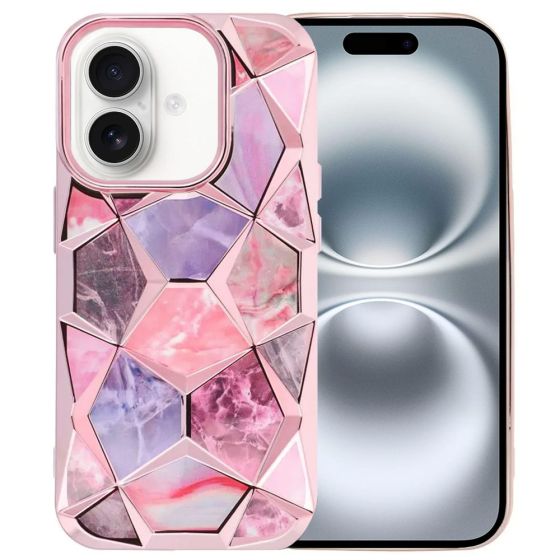 Handyhülle für iPhone 16 Plus Hülle Cover Schutzhülle Rosa