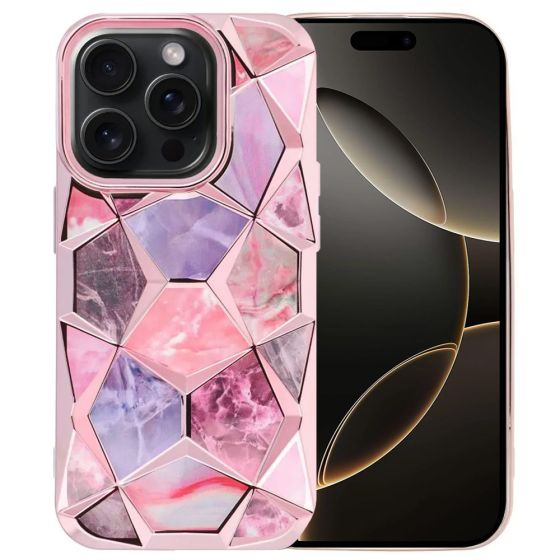 Handyhülle für iPhone 16 Pro Max Hülle Cover Schutzhülle Rosa