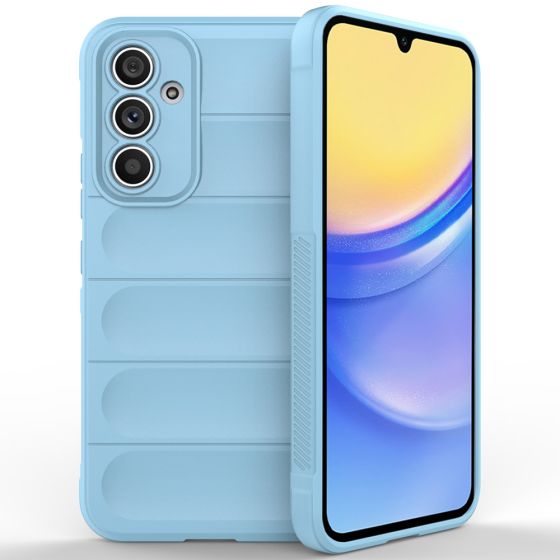 Handyhülle für Samsung Galaxy A15 Hülle Case Hellblau