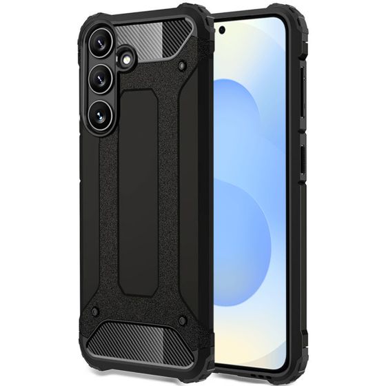 Handyhülle für Samsung Galaxy S25 Plus Outdoor Case Schwarz 