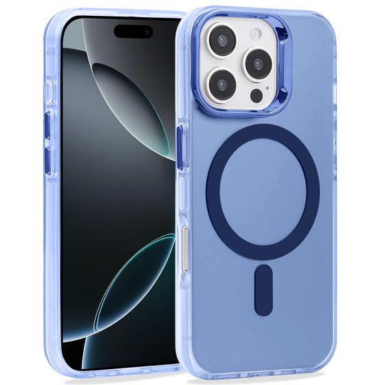 Handyhülle für iPhone 16 Pro Max Hülle MagSafe kompatibel Case Blau